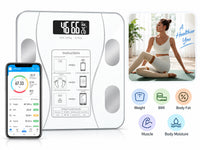 Thumbnail for Digital Bathroom Scale Body Weight Scale White