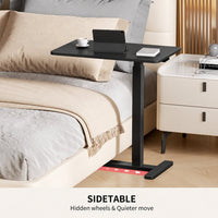 Thumbnail for Overbed Bedside Table Black