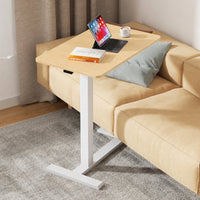 Thumbnail for Overbed Bedside Table Off White