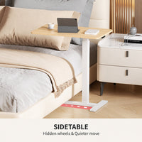 Thumbnail for Overbed Bedside Table Off White