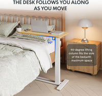 Thumbnail for Overbed Bedside Table Bed Desk Adjustable