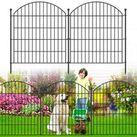 Thumbnail for 10 Pack Metal Garden Barrier Fence - 80cm Animal Fence Panels