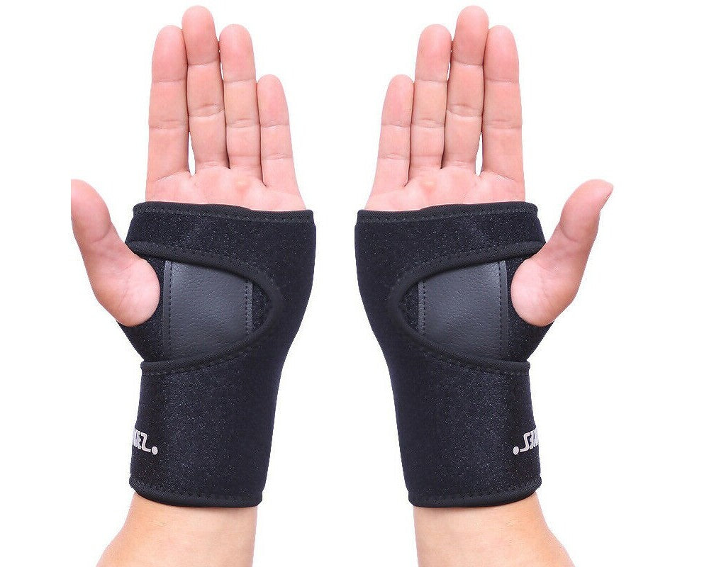 Wrist splints easy to wear and washable