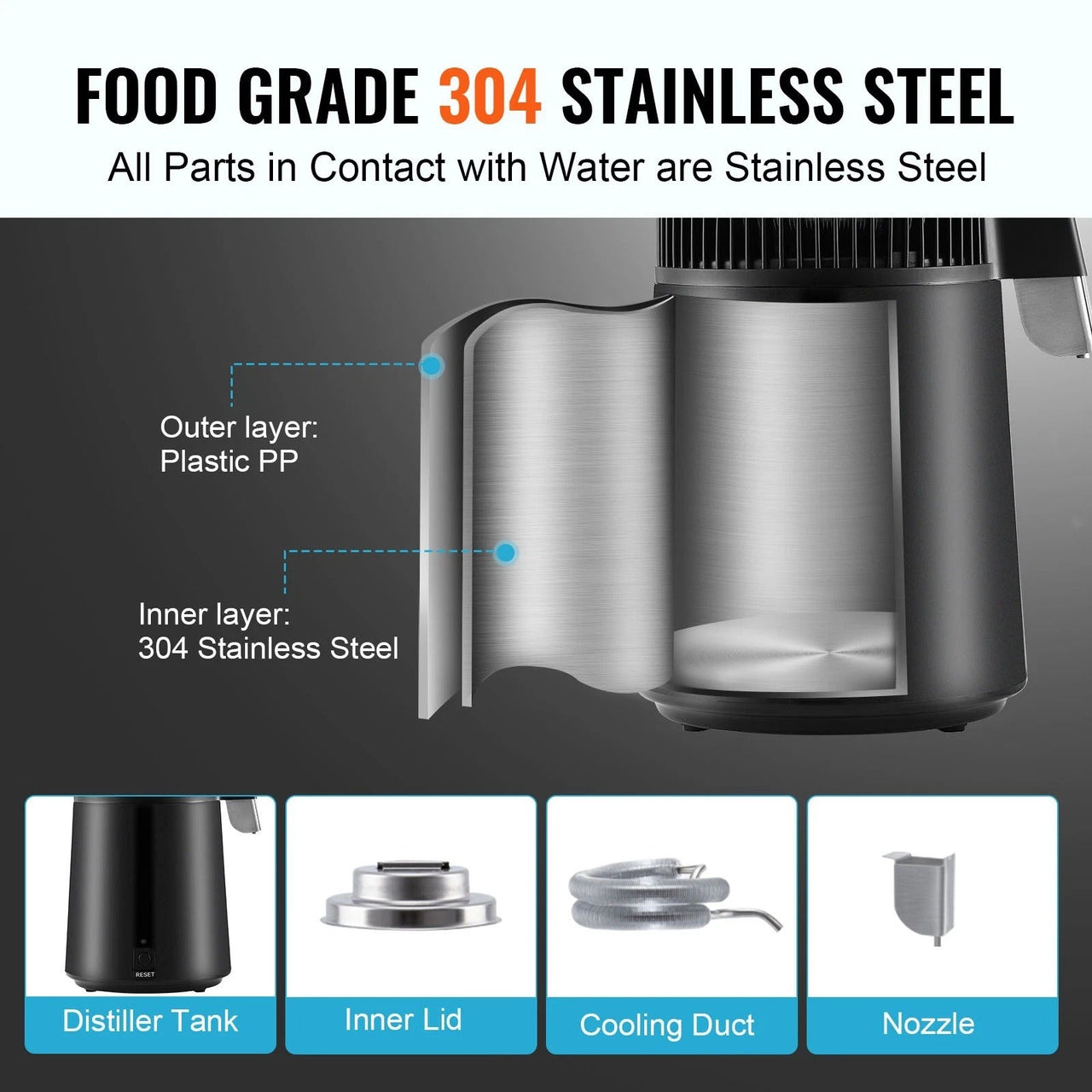 Water Distiller 4L
