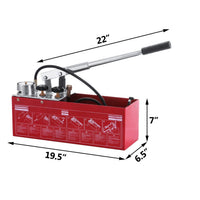 Thumbnail for 5000kpa Test Bucket Plumbing Hydrostatic Pressure Pump 12L Gas / Water