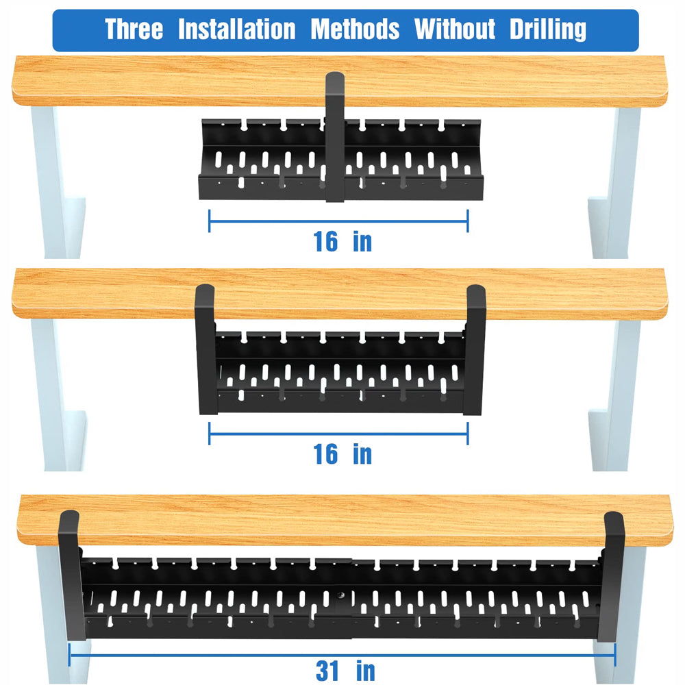 Under Desk Cable Management Rack