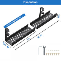 Thumbnail for Under Desk Cable Management Rack