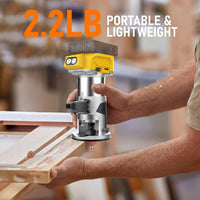 Thumbnail for Cordless Power Router Compatible with Dewalt