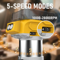 Thumbnail for Cordless Power Router Compatible with Dewalt