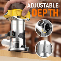 Thumbnail for Cordless Power Router Compatible with Dewalt