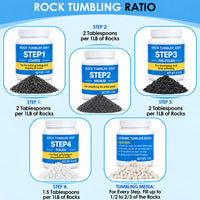 Thumbnail for KomeStone Rock Tumbler Grits Kit 4 Lbs