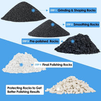 Thumbnail for KomeStone Rock Tumbler Grits Kit 4 Lbs