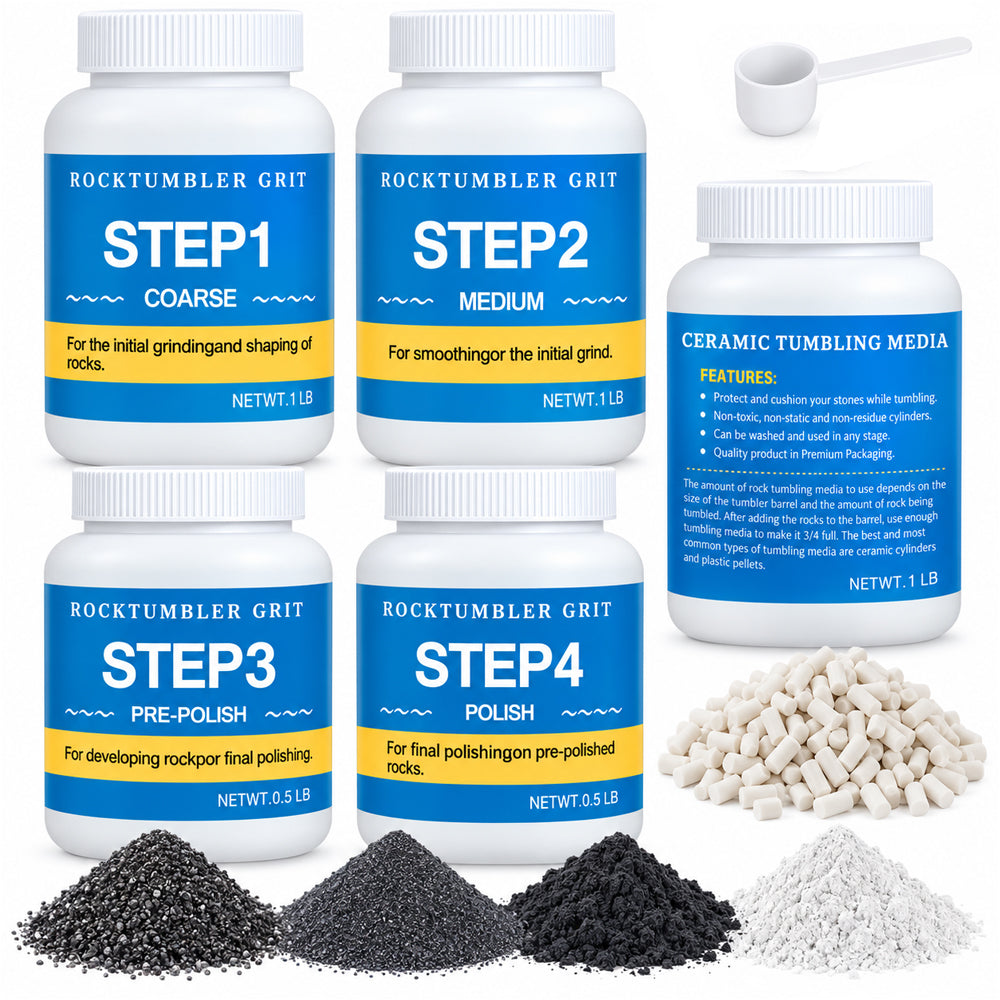 KomeStone Rock Tumbler Grits Kit 4 Lbs