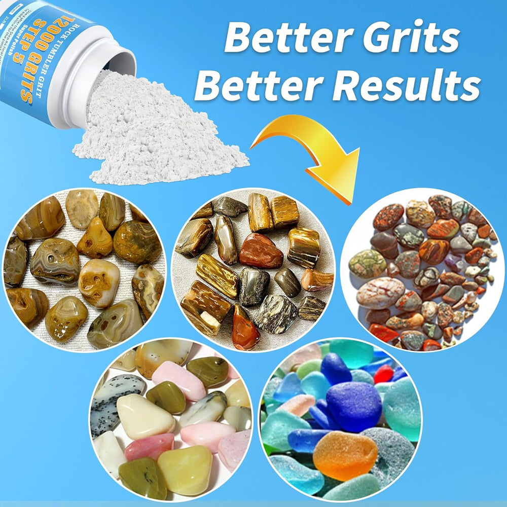 KomeStone Rock Tumbler Grits Kit 10 Lbs