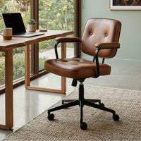 Thumbnail for Retro Office Chair ( Tan Vintage )