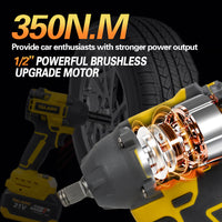 Thumbnail for Cordless Electric Impact Wrench With Battery