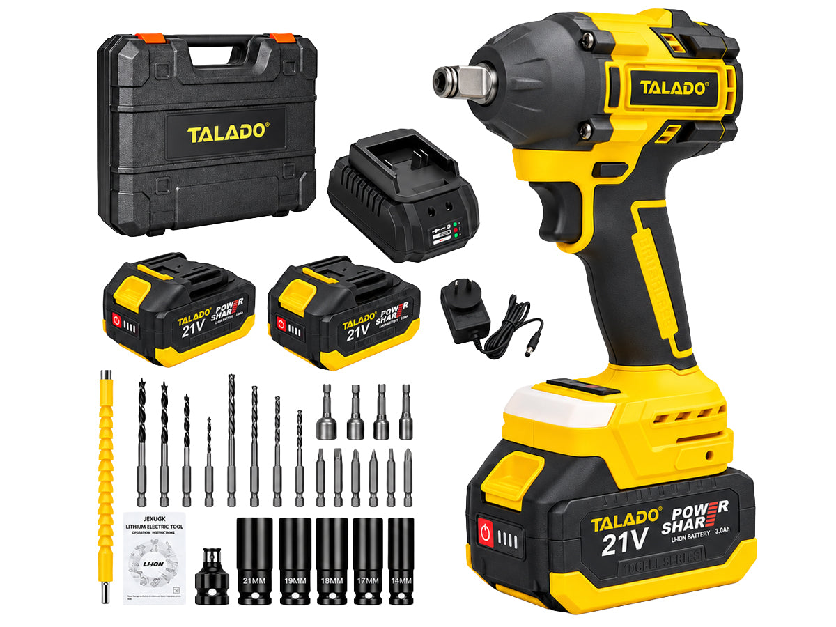 Cordless Electric Impact Wrench With Battery