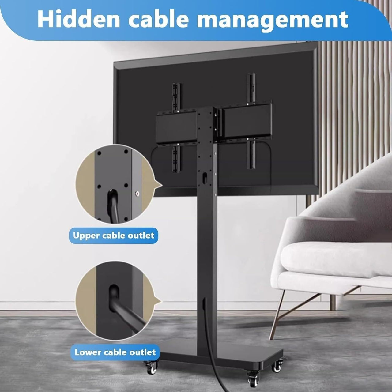 Height Adjustable TV Standfor 42-80inch
