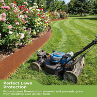 Thumbnail for Garden Edging Flexible Rusty Metal Landscape Border - 10m