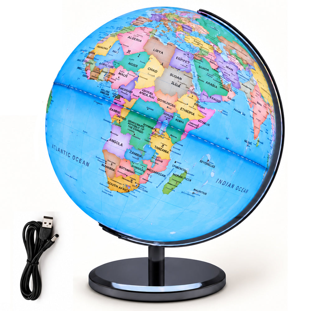 Illuminated World Globe LED Light