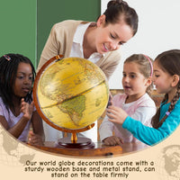 Thumbnail for Illuminated Antique World Globe 25CM