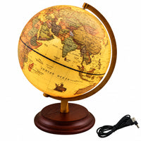 Thumbnail for Illuminated Antique World Globe 25CM
