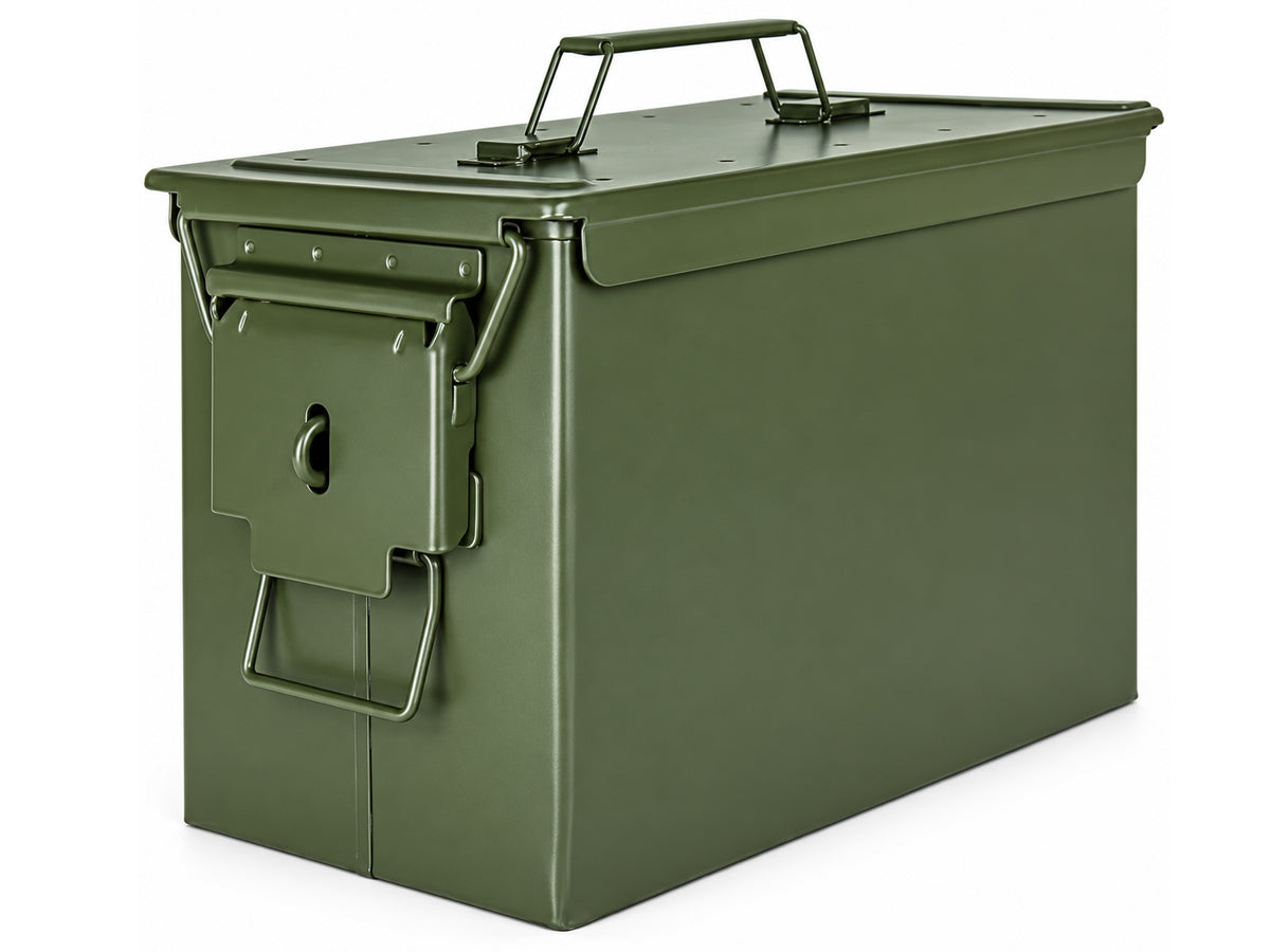 Metal Ammo Tin Case Storage Box
