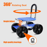 Thumbnail for Garden Rolling Cart Seat
