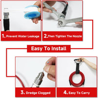Thumbnail for Sewer Jetter Kit for Pressure Washer 30M