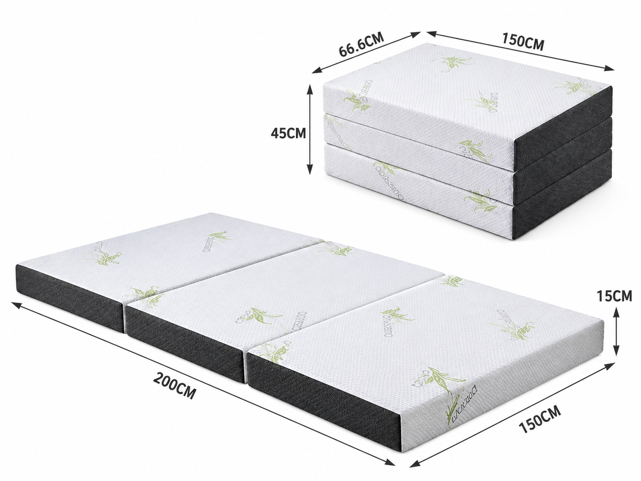 Foldable Mattress Folding Foam Queen Bamboo Mattresses