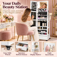 Thumbnail for Jewellery Cabinet Armoire Storage Shelf