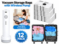 Thumbnail for 12 Pack Vacuum Storage Bags with Pump