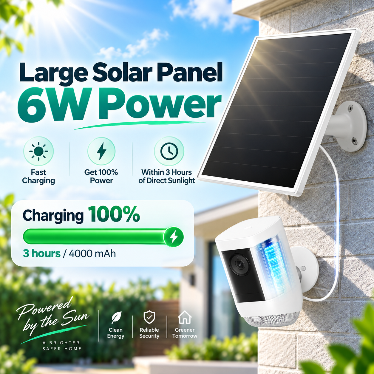 Solar Panel for Ring Camera