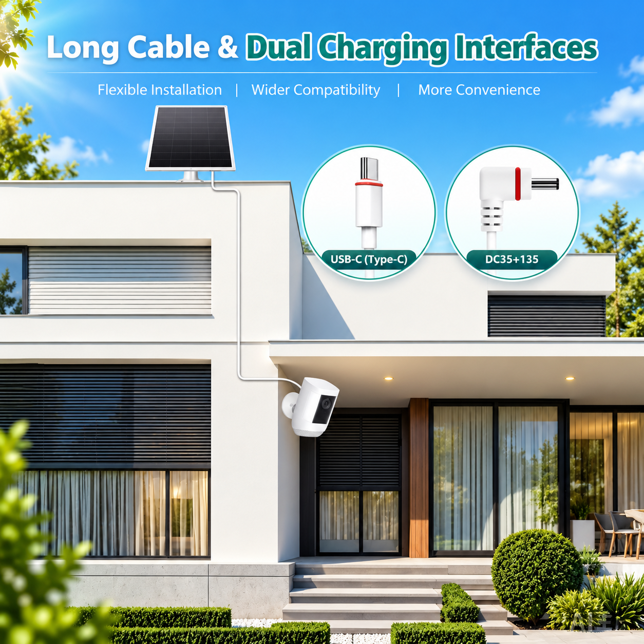 Solar Panel for Ring Camera