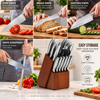 Thumbnail for Stainless Steel Knife Set