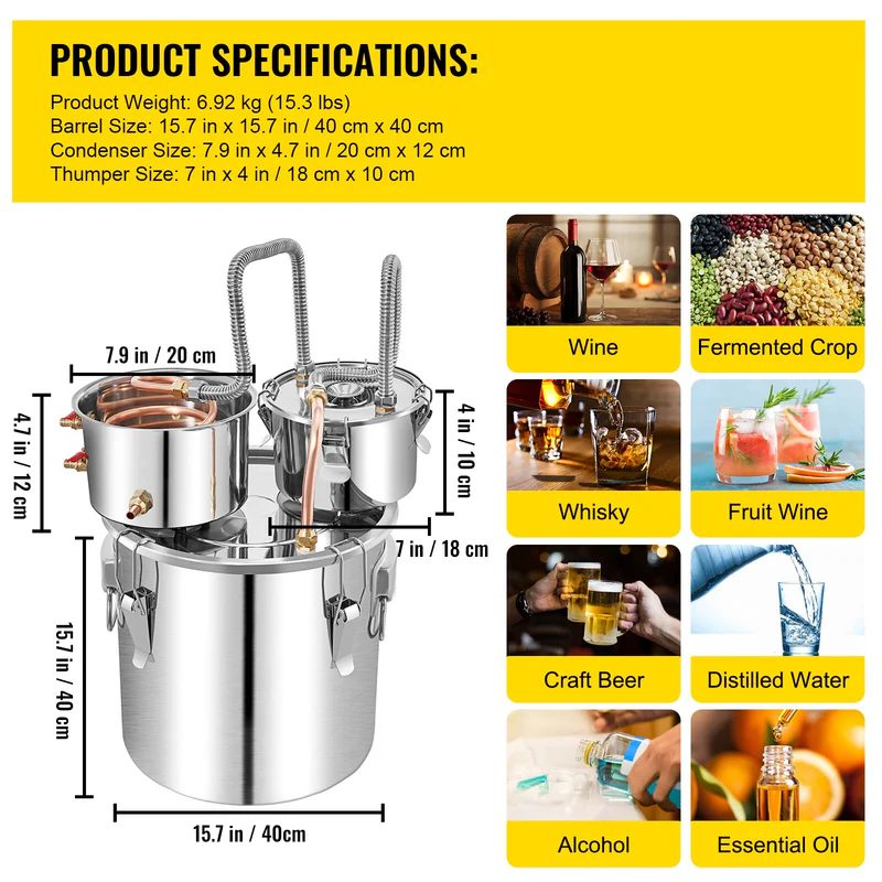 Alcohol Distiller 50L