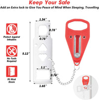 Thumbnail for Portable Traveling Hotel Home Safety Door Lock