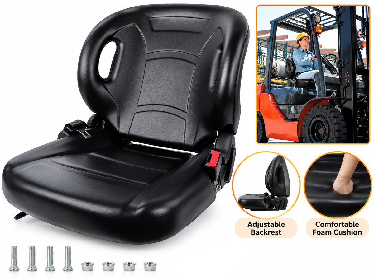 Adjustable Universal Forklift Seat / Tractor / Diggers  Chair Backrest