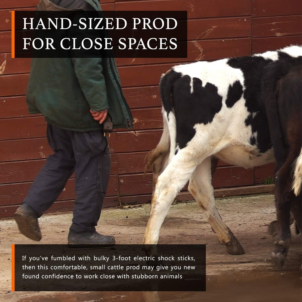 Handheld Cattle Prodder with Pouch