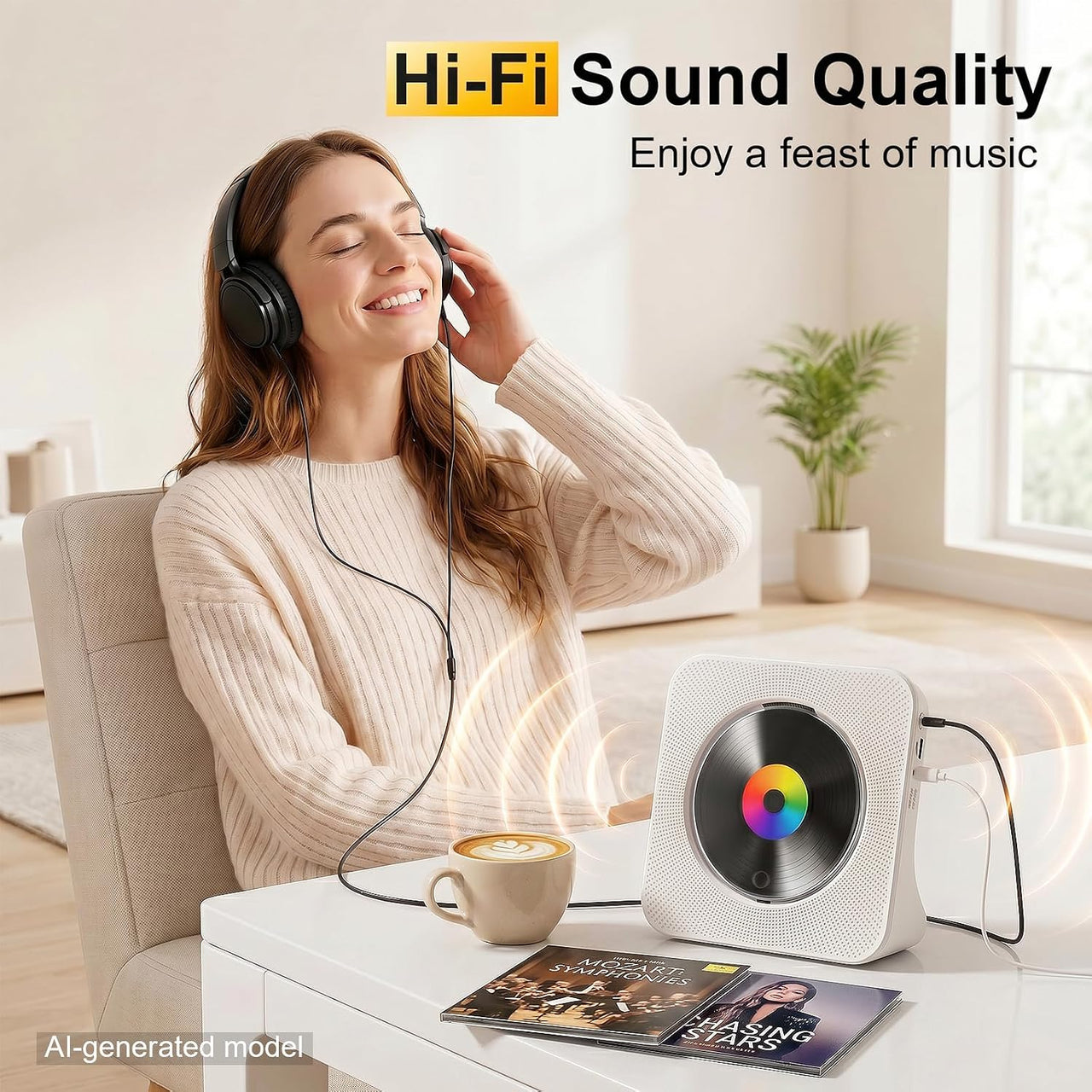 Rechargeable CD Player Bluetooth