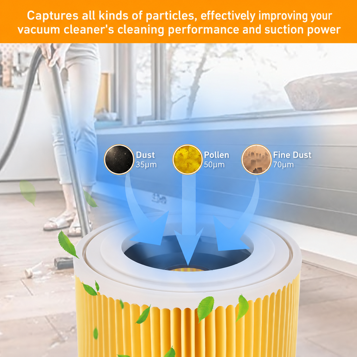 Cartridge Filter fits Karcher WD WD2 WD3 Series Wet & Dry Vac Vacuum Cleaner