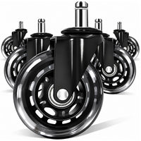 Thumbnail for 5 Pack Wood Safe Office Chair Wheels Replacement