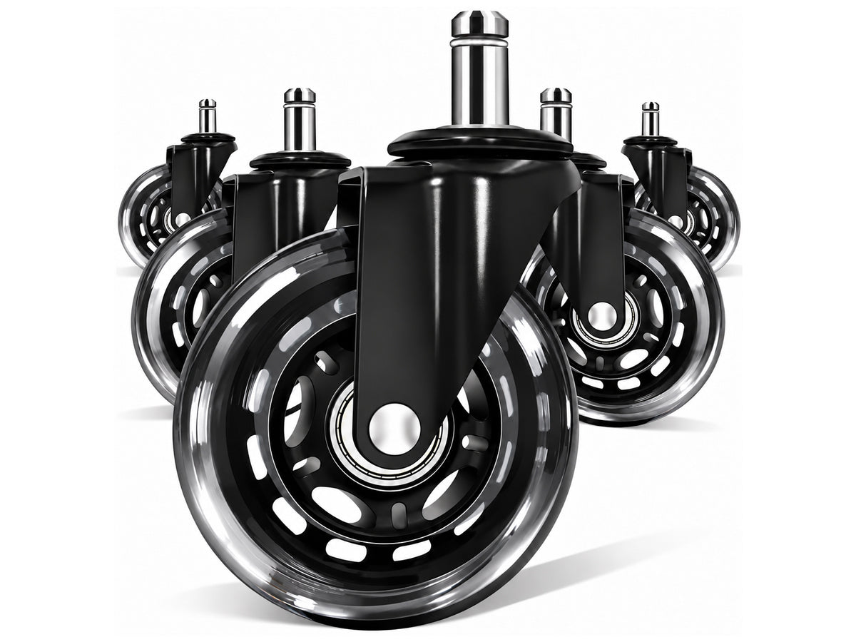 5 Pack Wood Safe Office Chair Wheels Replacement