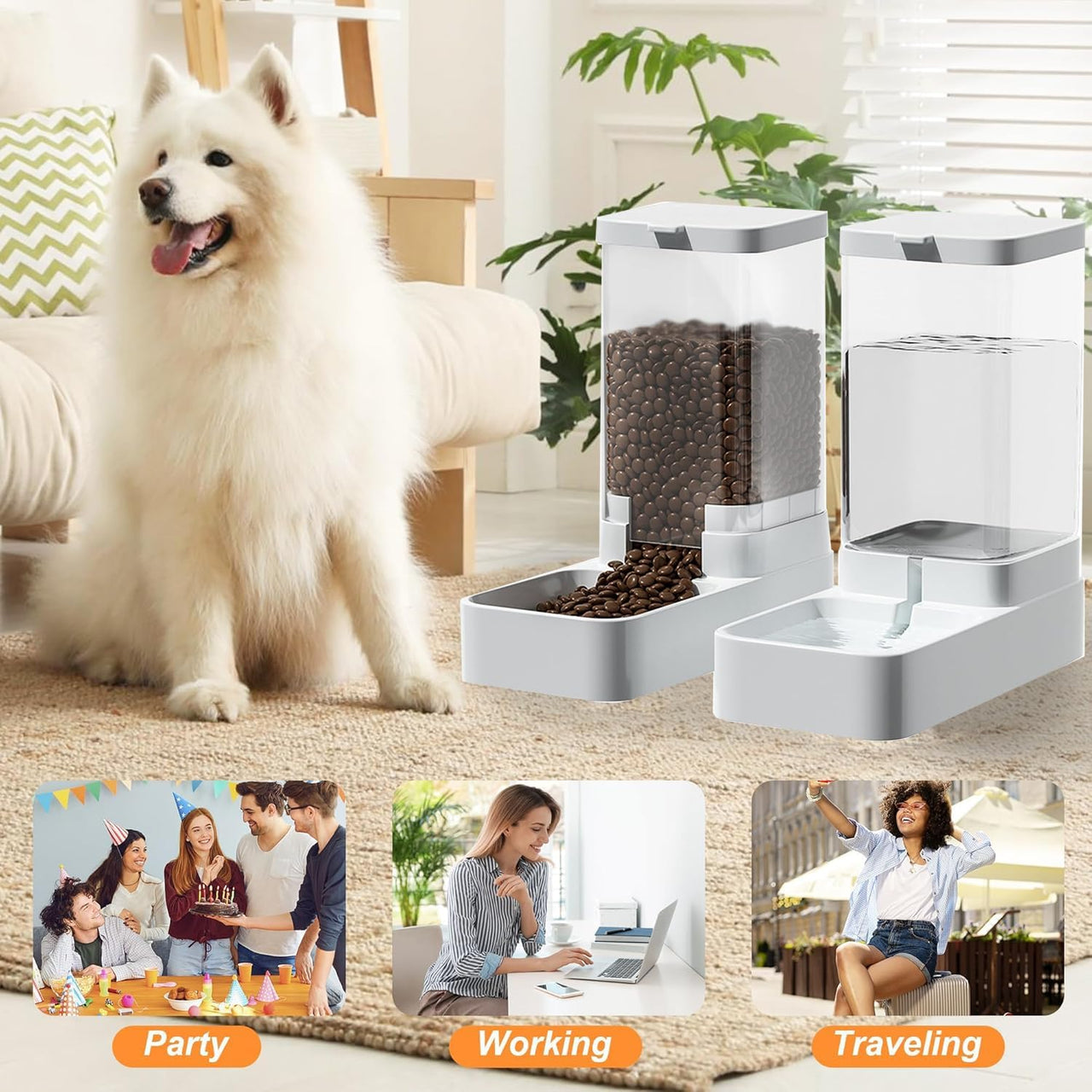 Automatic Pet Feeder & Water Dispenser