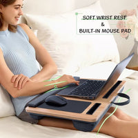 Thumbnail for Laptop Lap Desk with Wrist Rest & Phone Holder