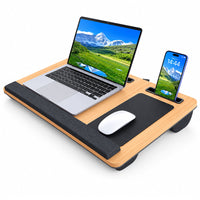 Thumbnail for Laptop Lap Desk with Wrist Rest & Phone Holder