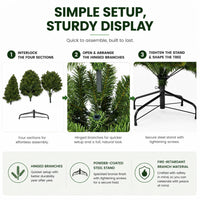 Thumbnail for 7ft Premium Artificial Slim Christmas Tree - (210cm)