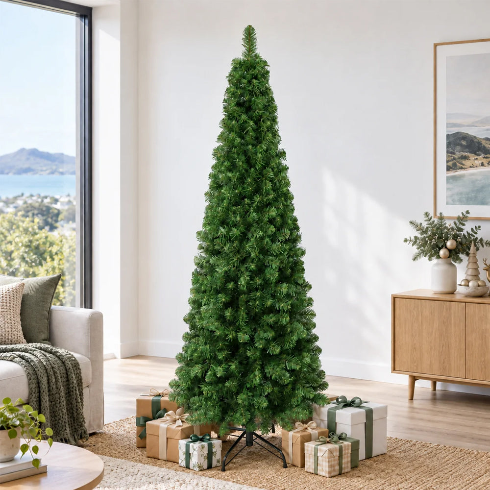 7ft Premium Artificial Slim Christmas Tree - (210cm)