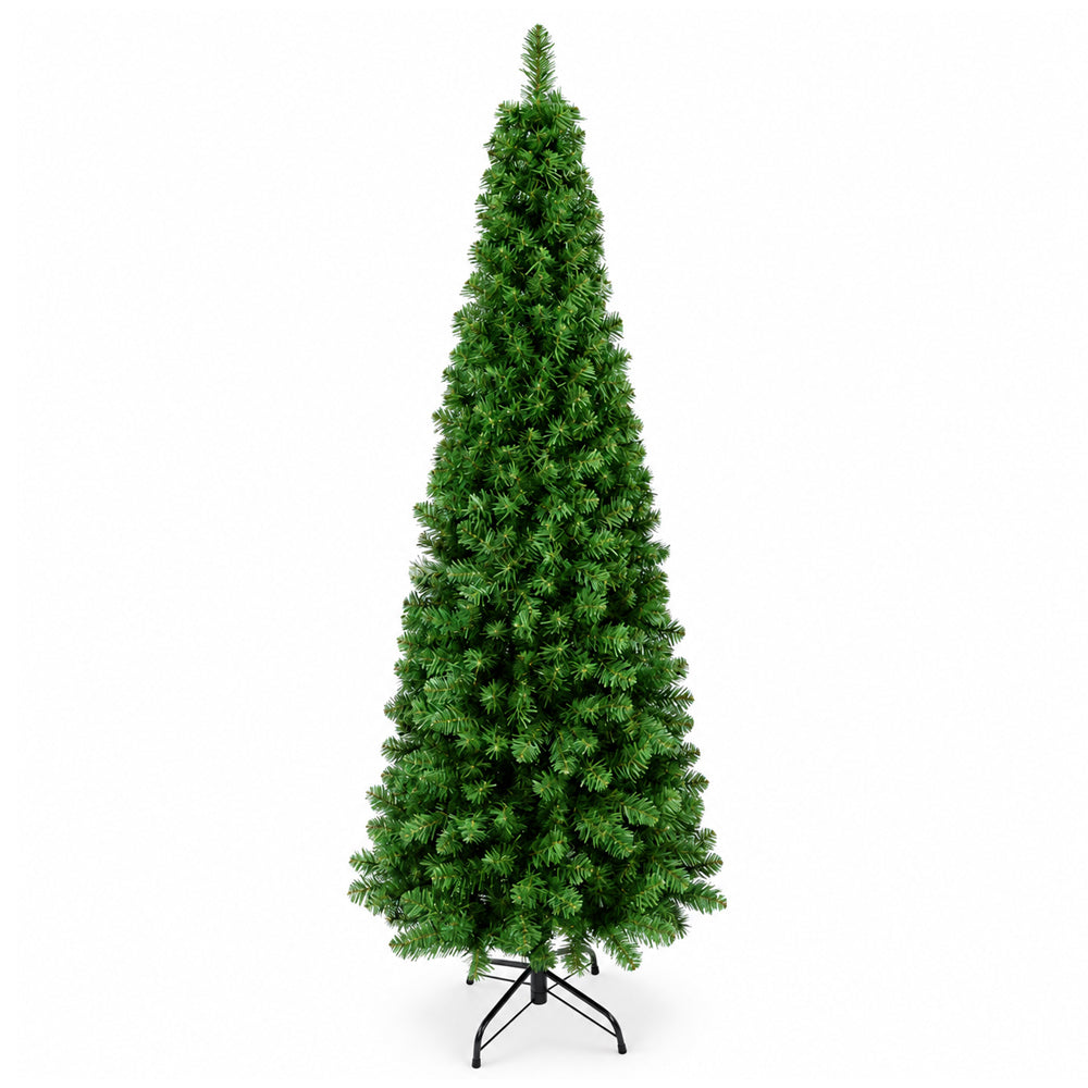 7ft Premium Artificial Slim Christmas Tree - (210cm)