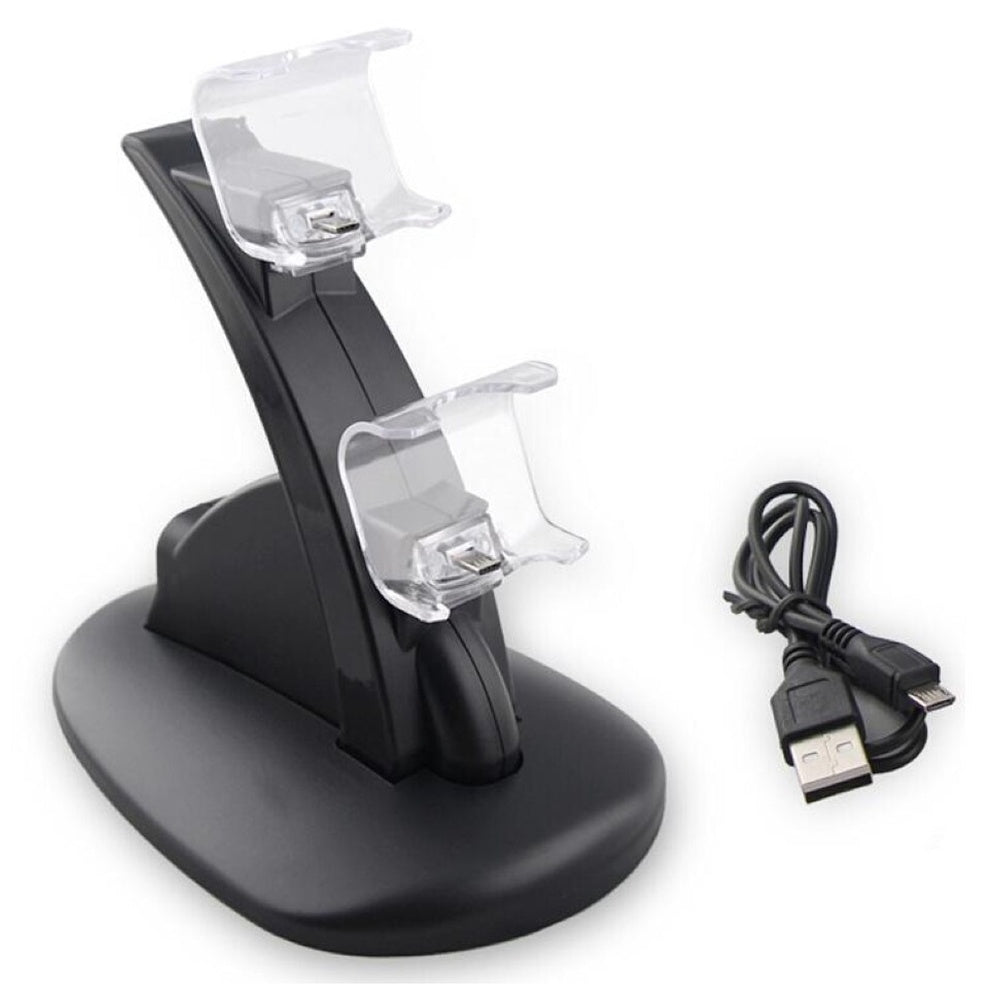 PS4 controller charging dock front view